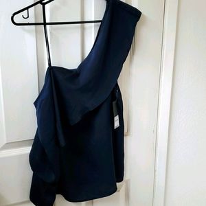 One Shoulder Top With Strap